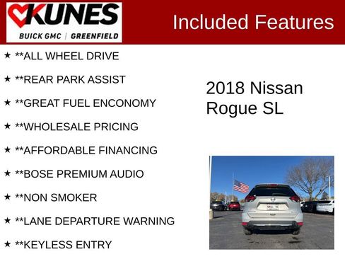 Used 2018 Nissan Rogue SL w/ Premium Package image 3