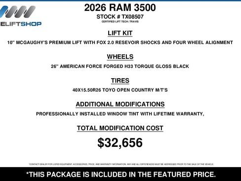 Used 2026 RAM 3500 Laramie image 2