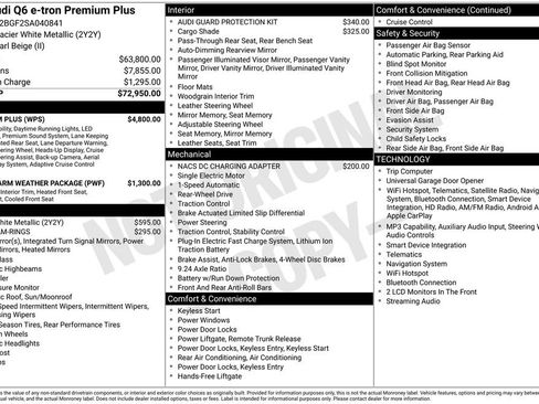 Used 2025 Audi Q6 e-tron Premium Plus w/ Premium Plus image 5