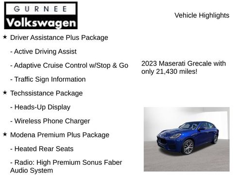Used 2023 Maserati Grecale Modena AWD/4WD image 7