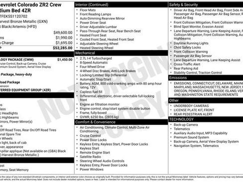 Used 2025 Chevrolet Colorado ZR2 w/ Technology Package image 33