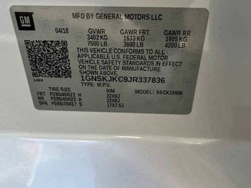 Used 2018 Chevrolet Suburban Premier w/ Max Trailering Package image 10