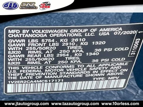 Used 2021 Volkswagen Atlas SEL FWD image 22