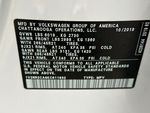 Used 2019 Volkswagen Atlas SEL Premium AWD/4WD image 28