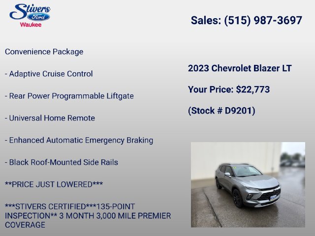 Used 2023 Chevrolet Blazer LT w/ Convenience Package AWD/4WD image 16