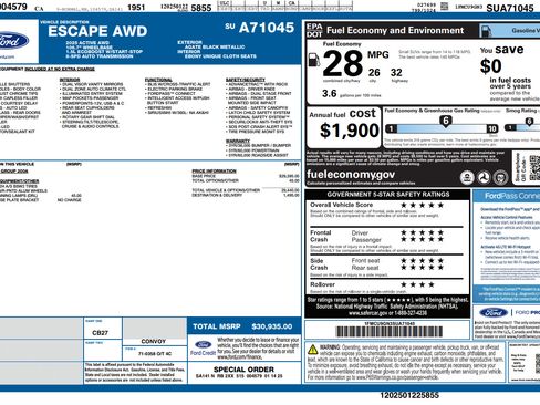 Used 2025 Ford Escape Active AWD/4WD image 31