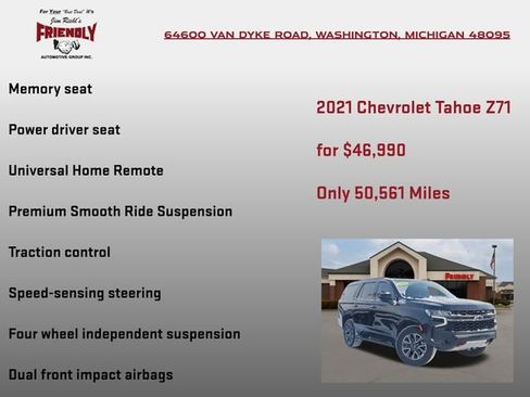 Used 2021 Chevrolet Tahoe Z71 image 30