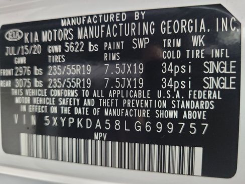 Used 2020 Kia Sorento SX AWD/4WD image 33