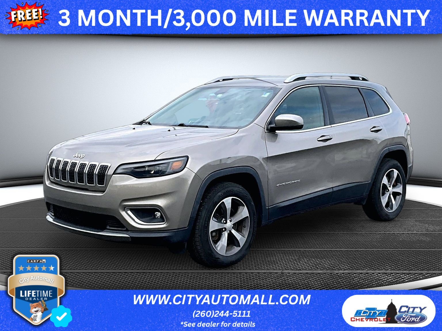 Used 2019 Jeep Cherokee Limited AWD/4WD image 1