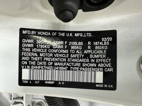 Used 2020 Honda Civic Sport image 30