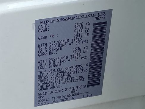 Used 2022 Nissan Pathfinder SL w/ Lighting Package (N92) image 36