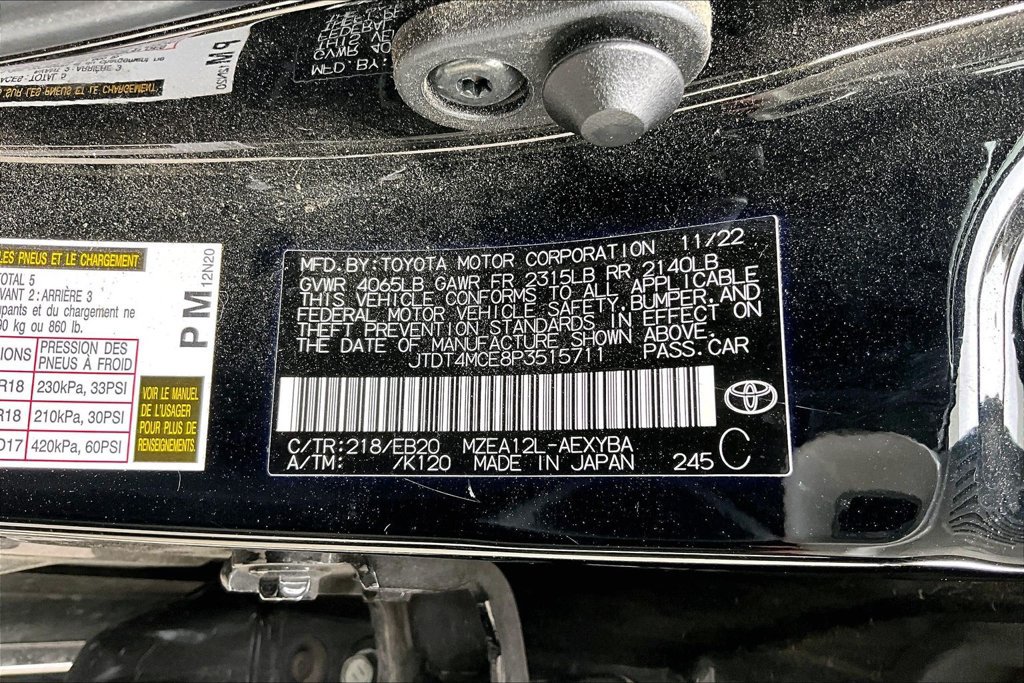 Used 2023 Toyota Corolla XSE w/ Carpet Mat Package (TMS) FWD image 12