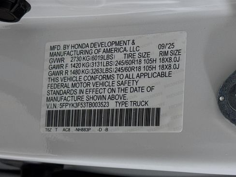 New 2026 Honda Ridgeline RTL image 38