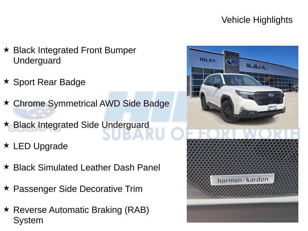 New 2026 Subaru Forester Sport w/ Onyx Edition AWD/4WD image 10