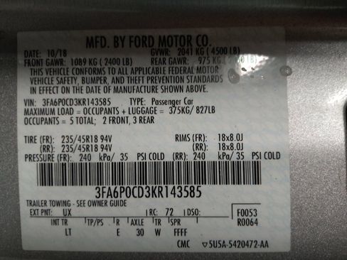 Used 2019 Ford Fusion SEL FWD image 33