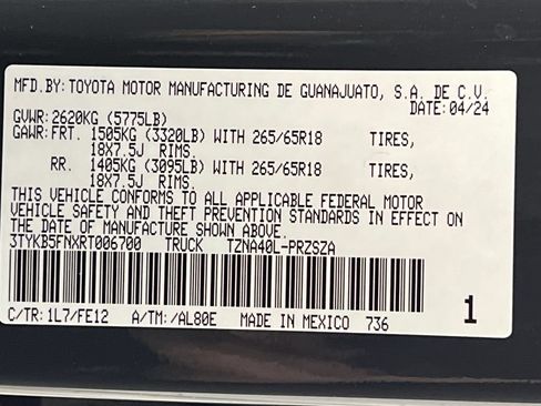 Used 2024 Toyota Tacoma TRD Sport RWD image 28