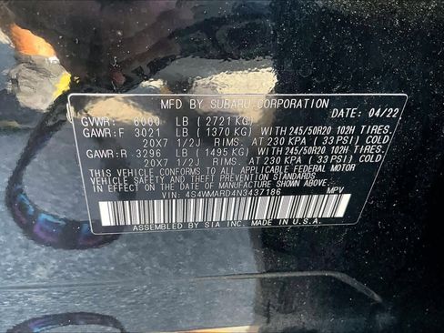 Used 2022 Subaru Ascent Touring w/ Popular Package #2A AWD/4WD image 32