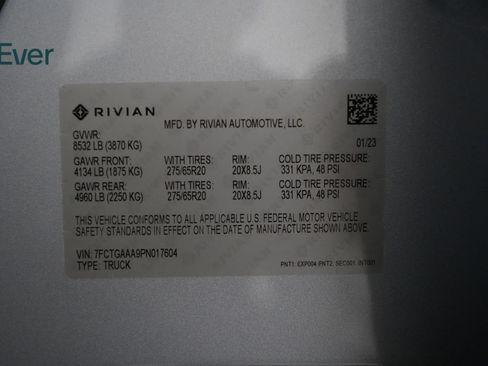 Used 2023 Rivian R1T Adventure AWD/4WD image 30