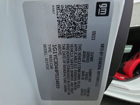 Used 2023 Chevrolet Corvette Stingray Premium Conv w/ Battery Protection Package RWD image 39