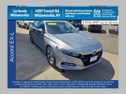 Certified 2019 Honda Accord EX-L