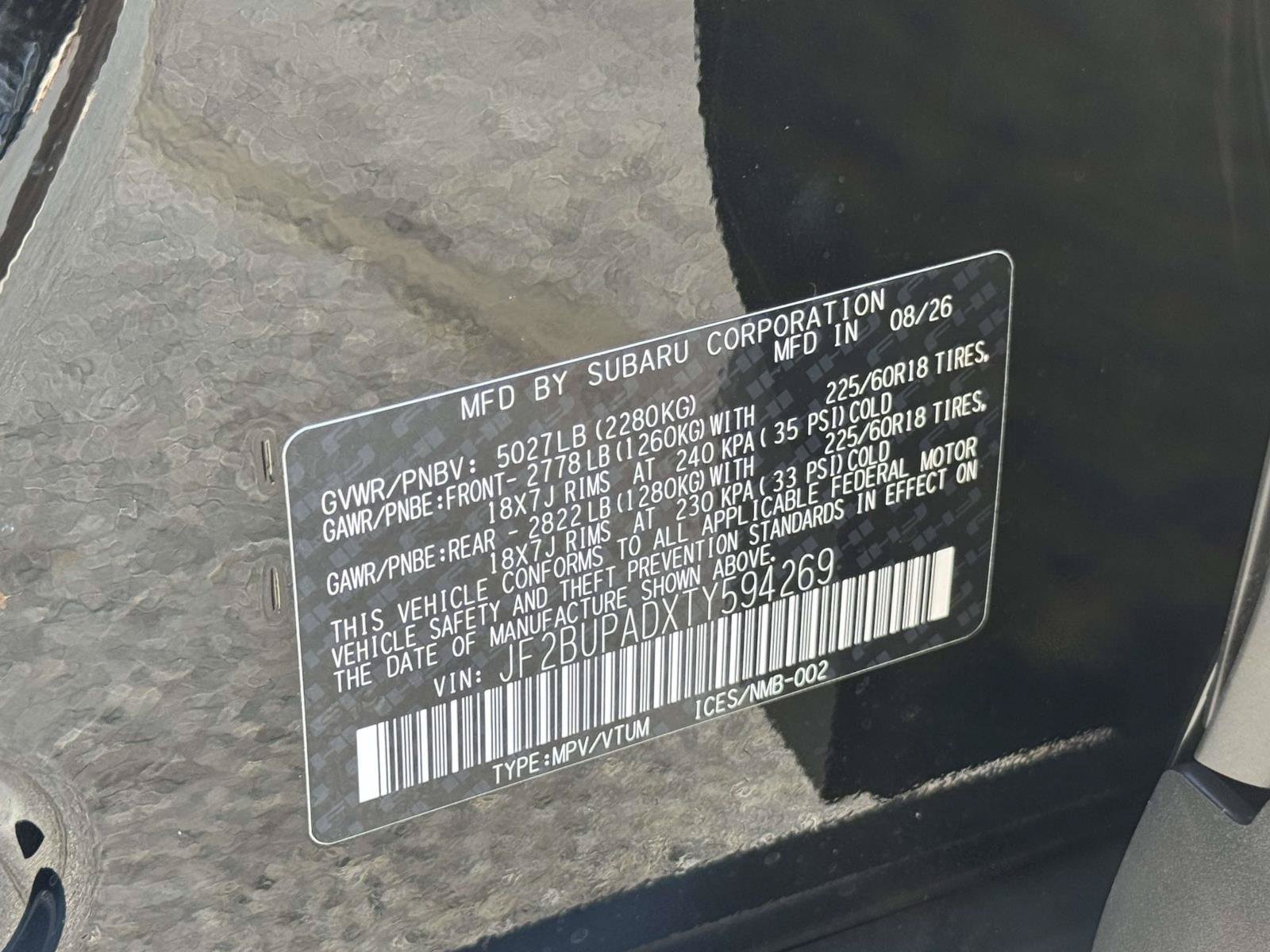 New 2026 Subaru Outback Premium AWD/4WD image 18