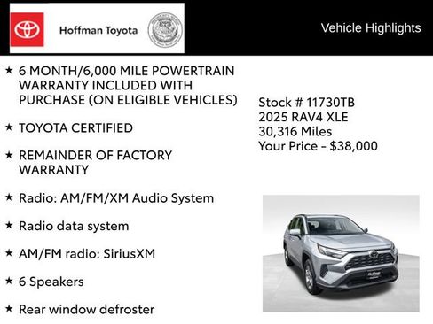 Used 2025 Toyota RAV4 XLE AWD/4WD image 8
