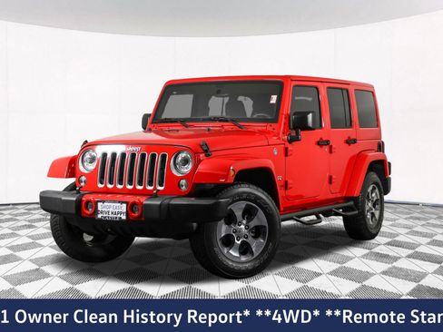 Used 2017 Jeep Wrangler Unlimited Sahara w/ Connectivity Group AWD/4WD image 2