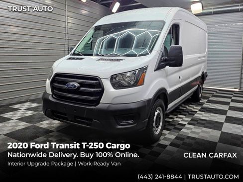 Used 2020 Ford Transit 250 Medium Roof w/ Interior Upgrade Package RWD image 1
