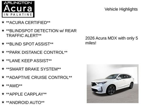 Used 2026 Acura MDX SH-AWD w/ Advance Package image 7