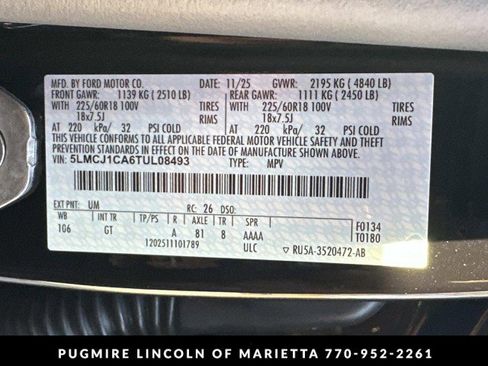 New 2026 Lincoln Corsair Premiere image 36