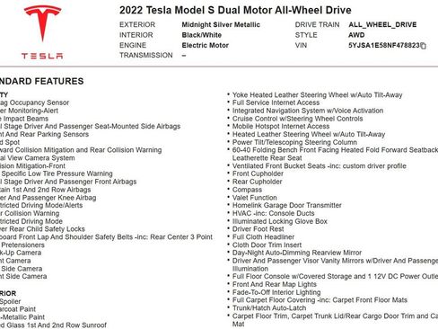 Used 2022 Tesla Model S image 20