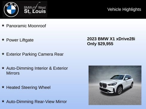 Used 2023 BMW X1 xDrive28i w/ Convenience Package AWD/4WD image 16