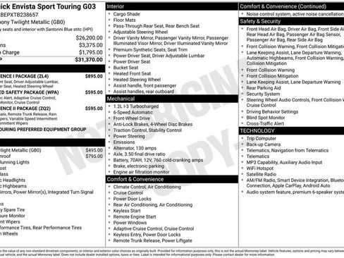 New 2026 Buick Envista Sport Touring w/ Convenience I Package FWD image 10