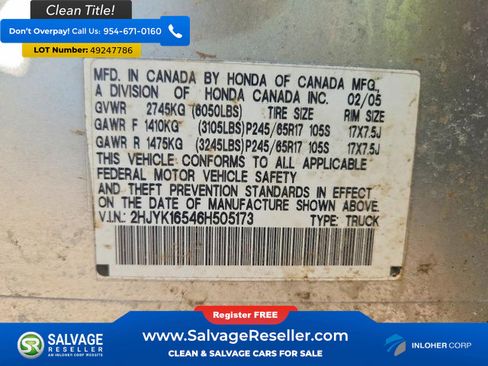 Used 2006 Honda Ridgeline RTL image 16