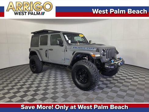 Used 2022 Jeep Wrangler Unlimited Rubicon 4xe w/ Steel Bumper Group AWD/4WD image 1