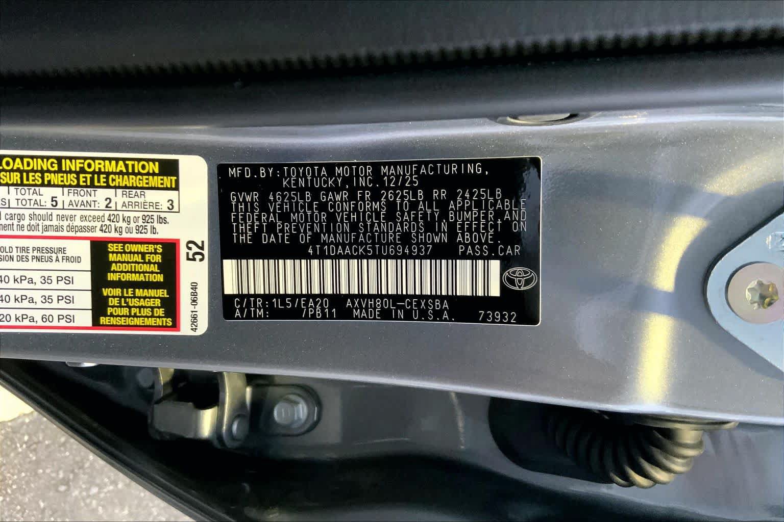 Used 2026 Toyota Camry SE FWD image 29
