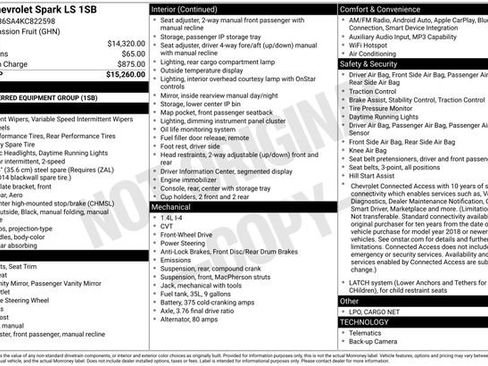 Used 2019 Chevrolet Spark LS image 1