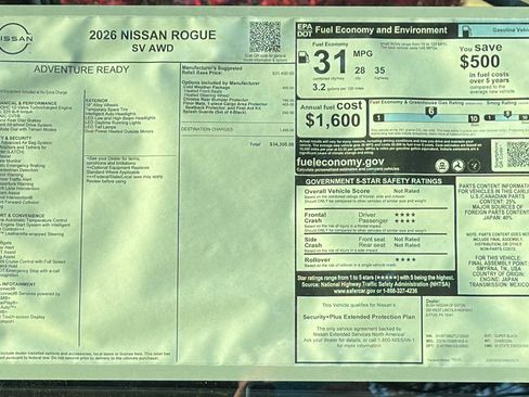 New 2026 Nissan Rogue SV w/ Cold Weather Package image 16