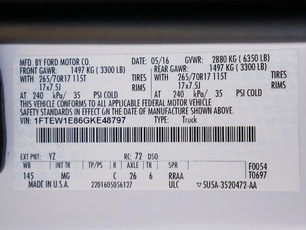 Used 2016 Ford F150 XLT AWD/4WD image 57