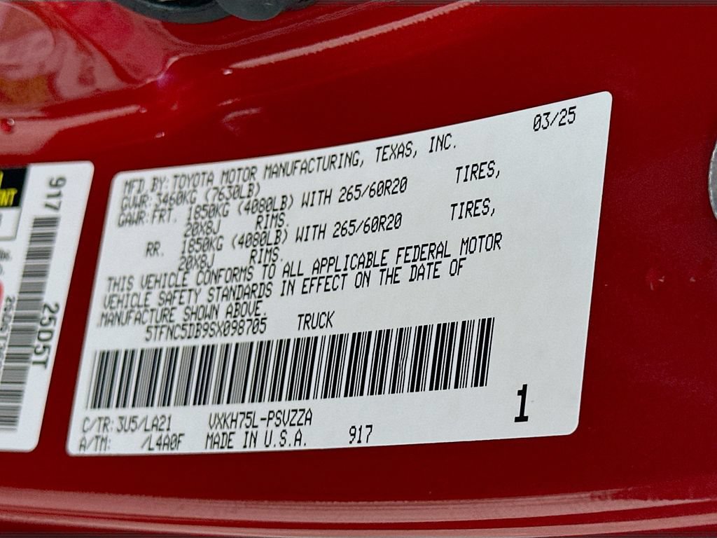 Certified 2025 Toyota Tundra Platinum AWD/4WD image 33