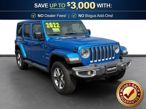 Used 2022 Jeep Wrangler Unlimited Sahara w/ LED Lighting Group AWD/4WD image 1