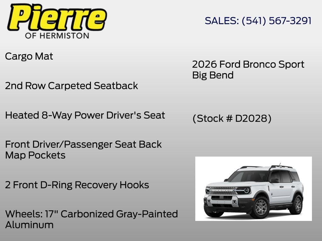 New 2026 Ford Bronco Sport Big Bend AWD/4WD image 12