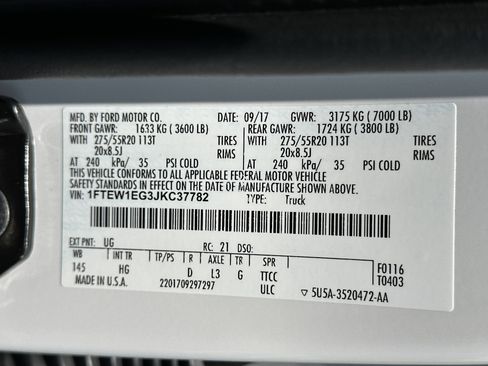 Used 2018 Ford F150 Lariat w/ Equipment Group 502A Luxury AWD/4WD image 29