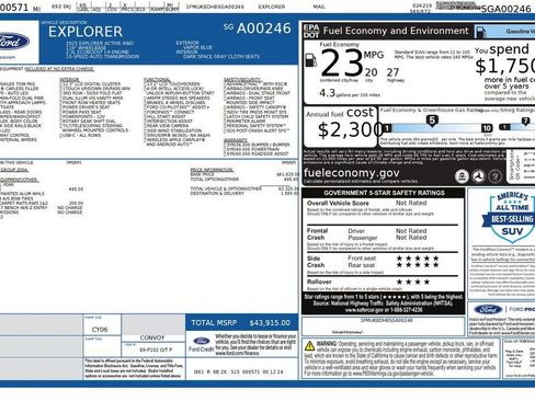 Used 2025 Ford Explorer Active image 45