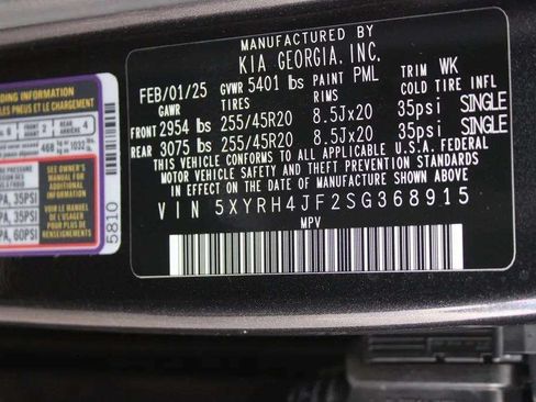 Used 2025 Kia Sorento EX w/ Panoramic Sunroof Package FWD image 20