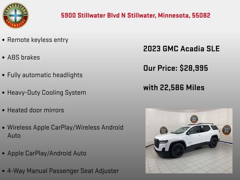 Used 2023 GMC Acadia SLE w/ Elevation Edition AWD/4WD image 15