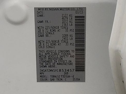 Used 2015 Nissan Rogue SL w/ SL Premium Package image 33