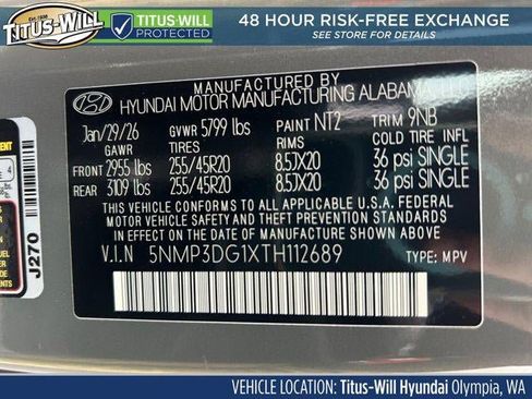 New 2026 Hyundai Santa Fe Limited AWD/4WD image 70
