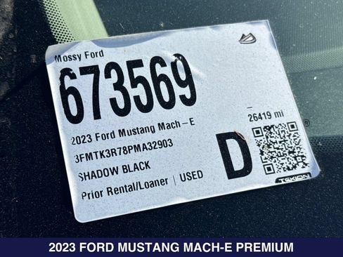 Used 2023 Ford Mustang Mach-E Premium w/ Mustang Nite Pony Package RWD image 2