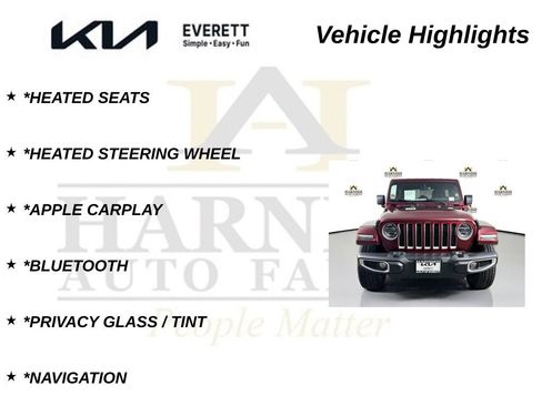 Used 2021 Jeep Wrangler Unlimited Sahara w/ Cold Weather Group AWD/4WD image 19